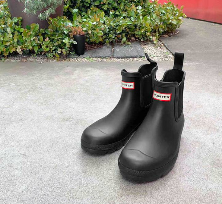 楽天市場 正規販売店 ハンター レインブーツ メンズ Hunter チェルシー ショート サイドゴア ラバーブーツ 防水 撥水 ショートブーツ オリジナル ブーツ Mens Original Chelsea Mfs9116rma J Pia