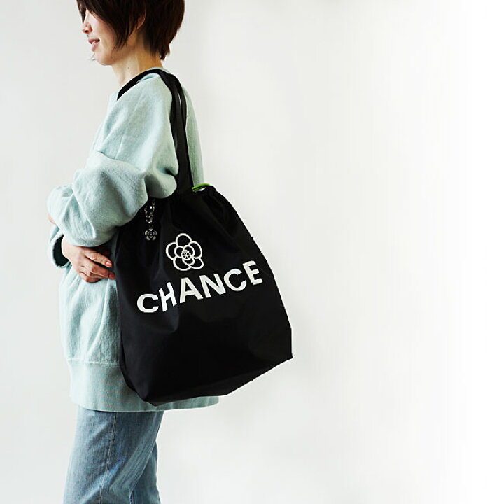 楽天市場 巾着 トートバッグ レディース ナイロン エコバッグ マチ広 軽量 エコトート ショッピングバッグ カメリア 花柄 刺繍 プリント ブランド チャーム付き Happy Face ハッピーフェイス 005 ネコポス対象商品 J Pia