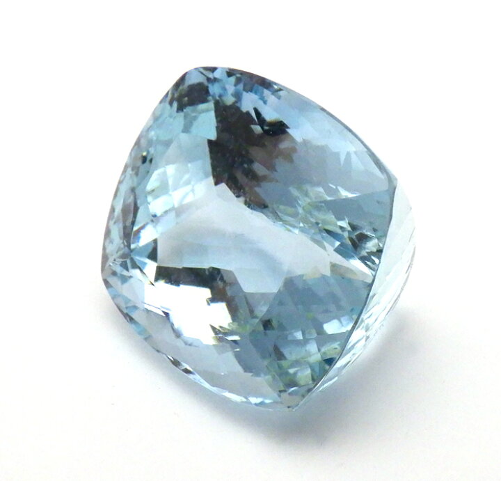 楽天市場】【大粒】アクアマリン 19.43ct ルース クッション カット 