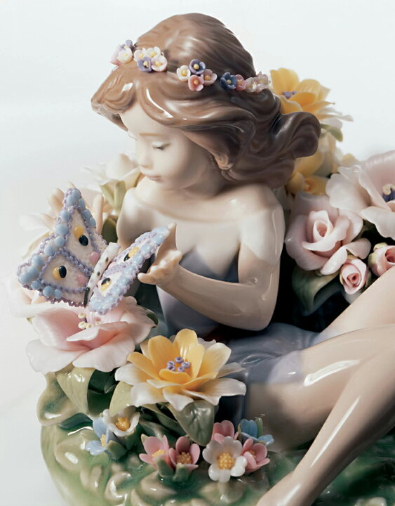 楽天市場】【P5倍+クーポン】蝶と戯れる小妖精 リヤドロ LLADRO 