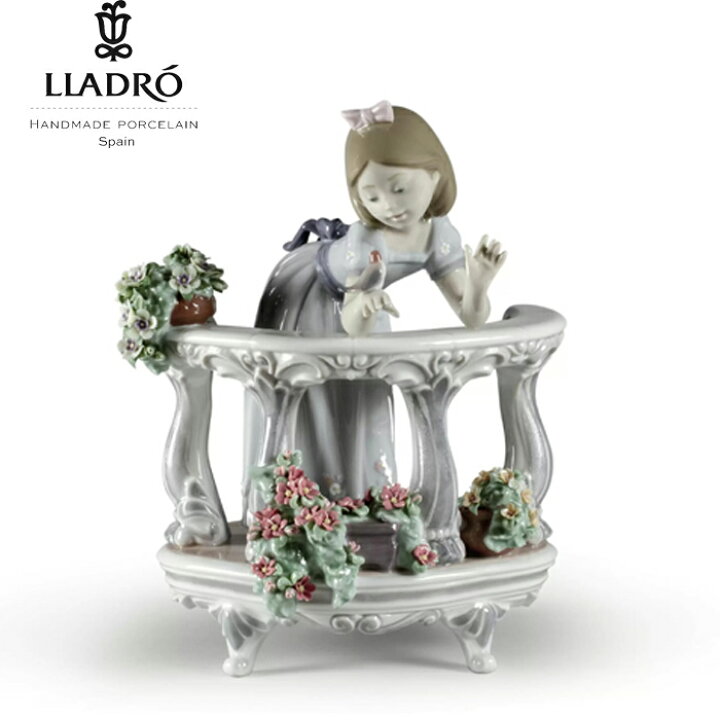 楽天市場】バルコニーの朝 LLADRO リヤドロ リアル フィギュリン 