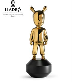 The Gold Guest 小 LLADRO リヤドロ 金 リアル フィギュリン リアドロ ゲスト 置物 オブジェ インテリア 人形 磁器 おしゃれ かわいい スペイン プレゼント 玄関 お祝い 新築 開業 癒し リビング 寝室 事務所 オフィス 【正規品】 01007739