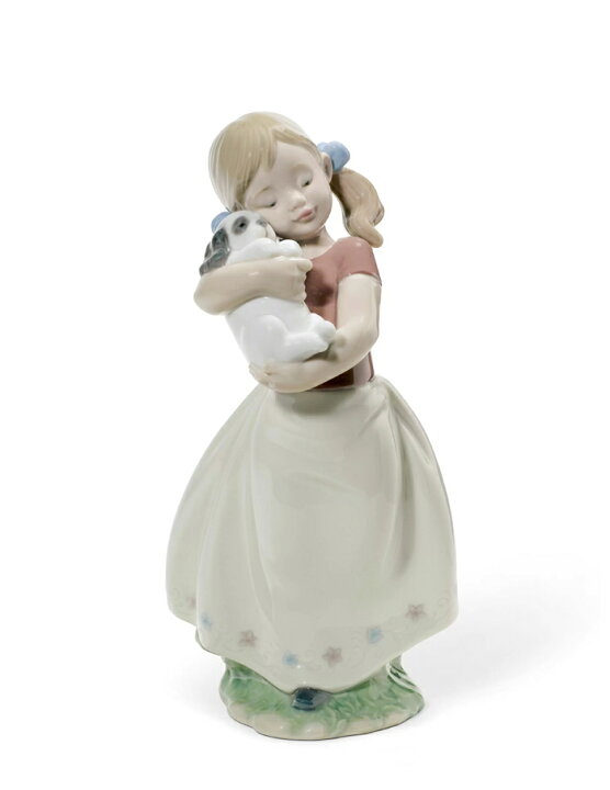 楽天市場】かわいい! LLADRO リヤドロ フィギュリン 犬 子供 置物 