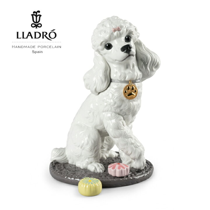 楽天市場】プードルのお茶会 LLADRO リヤドロ 犬 リアル フィギュリン 