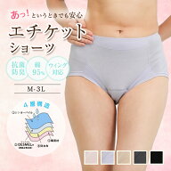 綿95％＼あっ！というときでも安心／エチケットショーツ 綿混で優しく安心 吸水ショーツ 抗菌防臭