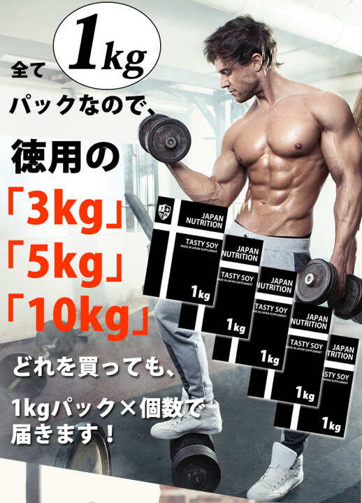 楽天市場】送料無料 ソイプロテイン10kg コスパ日本一挑戦 プレーン 無 