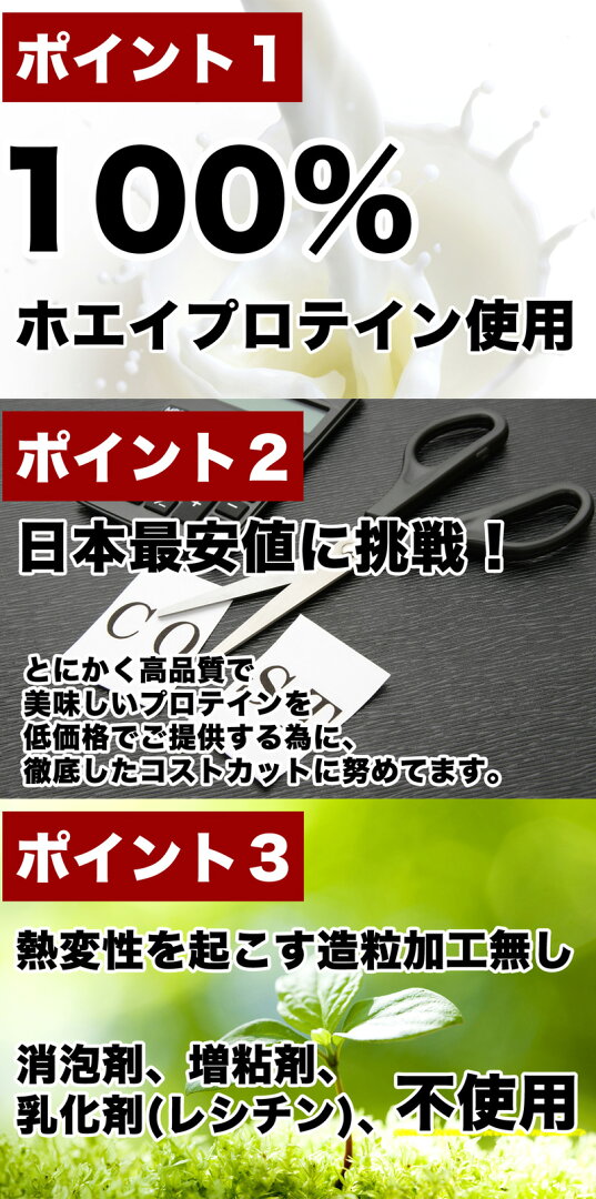 送料無料 ホエイ1kg コスパ日本一挑戦 プレーン 無添加 国産 ホエイプロテイン 1kg ホルモン剤不使用 NONGMO テイスティホエイ プロテイン1キロ 筋トレ トレーニング 1キロ 国産 無添加 無加工 ダイエット 筋肉 部活 減量 学生 高校生 中学生 女性 - メイン画像 11
