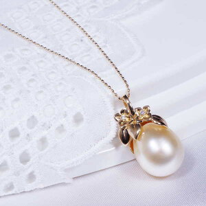 K18 12mm mS[f^ y_g _C 0.02ct lbNX 嗱 45cm t[AWX^[ 6a