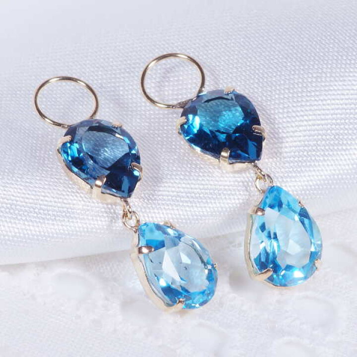 楽天市場】K18 4.8ct ブルートパーズ・ロンドンブルートパーズ  