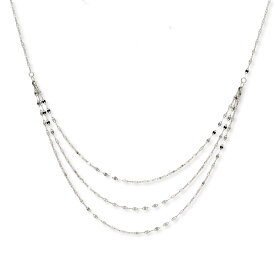 PT 3連ネックレス プラチナ 40cm 41.5cm 43cm