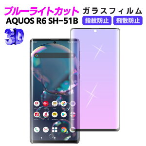 AQUOS R6 SH513 u[CgJbg 3D KX tیtB KXtB ώw  \ʍdx 9H ƊEŔ0.3mm̃KX̗p 2.5D EhGbWH