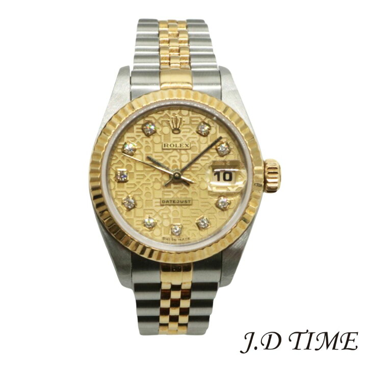 楽天市場】ROLEX【ロレックス】 デイトジャスト 79173G/K番 K18YG×SS 
