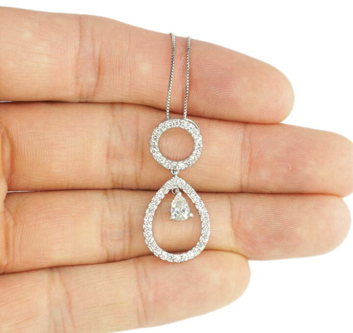 楽天市場】【鑑別付】K18WG 天然ペアシェイプダイヤモンド 0.28ct  