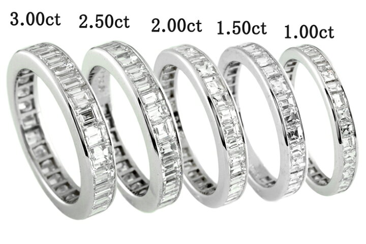 楽天市場】【K18WG/YG/PG】天然 ダイヤモンド 最大3.00ct バケット  