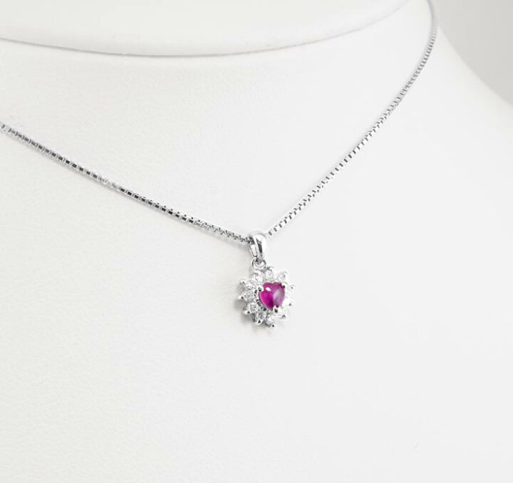 楽天市場】【鑑別付】Pt900/850 天然 スタールビー 0.25ct  