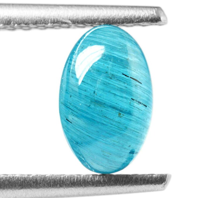 コロンビア産エメラルドキャッツアイ1石ルース（透明度の高いキャッツアイ)《複数購入割引有》 天然認定宝石 キャッツアイ 8.25 Ratti Lehsuniya 占星術 ラシ ラタン, ルースジェムストーン, キャッツアイ