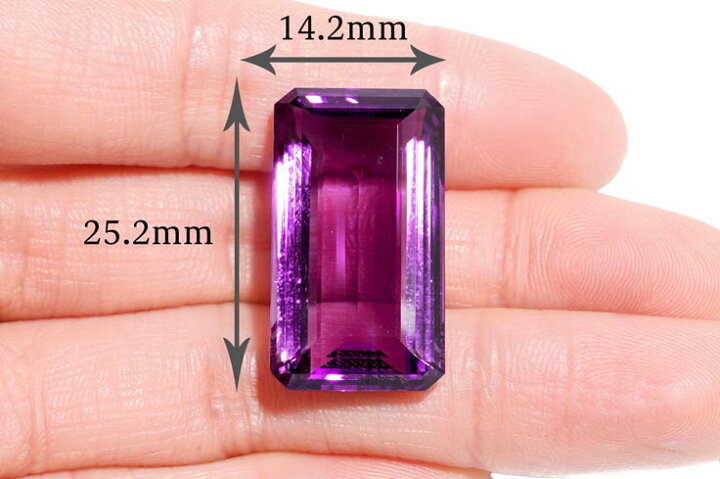 楽天市場】【鑑別付】天然アメジスト 26.494ct アメシスト クォーツ 2 