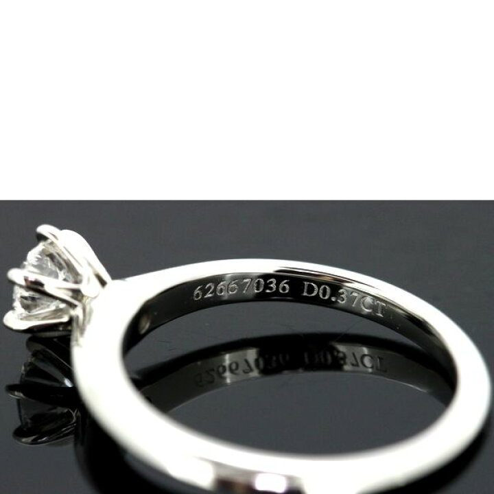 楽天市場】ティファニー ソリティア 0.37ct ダイヤモンド リング F-VS1 