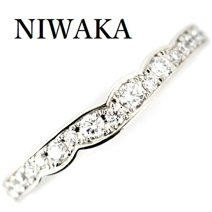 楽天市場】NIWAKA 俄 花麗 ダイヤモンド リング Pt950 6号【中古  