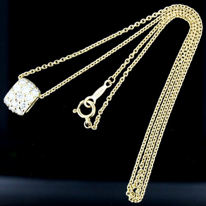 楽天市場】ミキモト パヴェ ダイヤモンド 0.72ct ネックレス K18【中古  