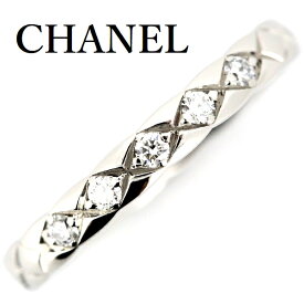 シャネル ココクラッシュ ダイヤモンド 5P リング Pt950 ♯51【中古】