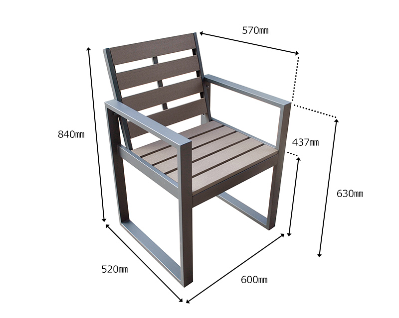 楽天市場】人工木テーブル正方形 人工木チェア2脚セット （aks-25821 