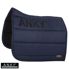 【送料無料】ANKY ゼッケン AP13 馬場用（ネイビー） | アンキー 紺 紺色 サドルパッド パッド 鞍下 クールマックス ドレサージュ シリコン クッション 馬具 馬 馬用 乗馬 乗馬用 乗馬用品