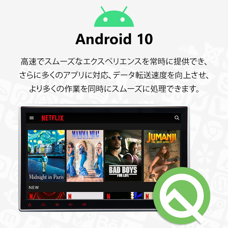 素晴らしい 【新品】android10 androidナビ 10.1インチ 大画面 