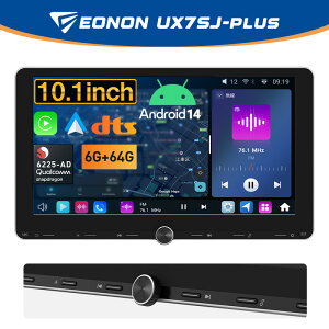 �y30%OFF�N�[�|�� 8/9~8/10����z�f�B�X�v���C�I�[�f�B�I QCM6225-AD android14 6+64GB 2din 10.1�C���` QLED �J�[�I�[�f�B�I DTS bluetooth carplay android auto�Ή� �~���[�����O �A���h���C�h�i�r DTS ���C�hFM/FM/AM 