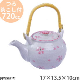 土瓶 4号 720cc さくら淡雪 桜 桜柄 つる付 茶こし付 どびん 急須 業務用 陶器 食器 おしゃれ かわいい 来客用 宴会 会議 法事 会社 店舗用 オフィス 業務用 家庭用 食洗器対応 即納 即日配送 あす楽対応 ラッピング不可