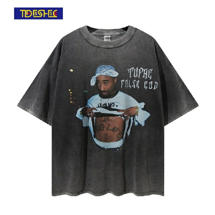 楽天市場】送料無料 メンズ TUPAC 2PAC 2パック プリント Tシャツ 