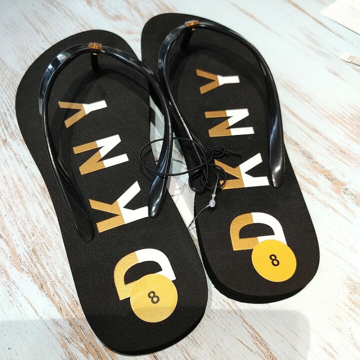 楽天市場】DKNY ビーチサンダル 黒 サンダル サイズ 25cm : JUICY SOUL