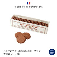 ●パリ直輸 サブレ チョコレート味 箱入り 165g フランス産 お土産 ギフト 送料無料 手作りクッキー サブ…