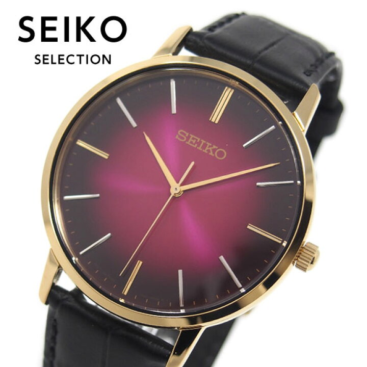 楽天市場】【限定時計ケースおまけ特典付】 セイコー セレクション ゴールドフェザー 腕時計 scxp128 SEIKO ピンクグラデーション ペア  メンズ 流通限定モデル 時計 プレゼント : 腕時計のCOPAL（コパル）
