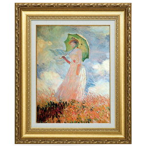 複製名画 モネ 「日傘を持つ女」 美術品 レプリカ