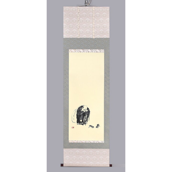 楽天市場】宮本武蔵 「布袋観闘鶏図」 複製 掛軸 : 光ネット組合 楽天  