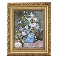 ルノワール「春の花」 4号サイズ 立体複製名画 美術品 レプリカ