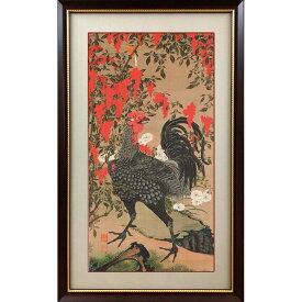 楽天市場 伊藤若冲 鶏 絵画 アート 美術品 骨董品 民芸品 ホビーの通販