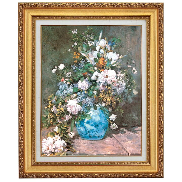 楽天市場】ルノワール 春の花 10号 立体複製名画 美術品 レプリカ : 光 