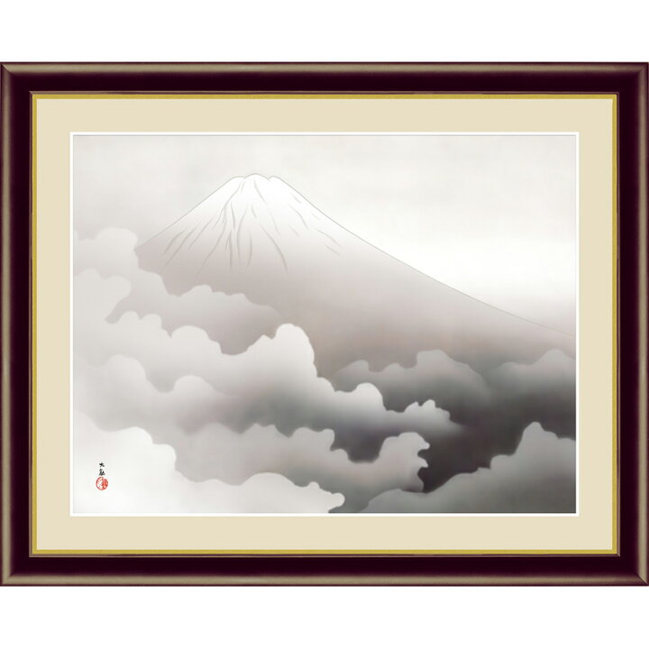 楽天市場】横山大観 霊峰四趣・冬 高精細複製画 額 : 光ネット組合 