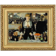 マネ「フォリー・ベルジェールのバー」4号 立体複製名画 美術品 インテリア