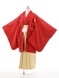 【レンタル】〔卒業式 袴 レンタル 男〕小学生 卒業式 袴 レンタル 男の子〔卒業式袴セット 小学生〕D009赤×白ゴールド袴(☆新品足袋プレゼント☆)小学生 卒業式 袴 レンタル 男の子｜小学校 卒業式 着物〔往復送料無料〕fy16REN07(10P03Dec16)