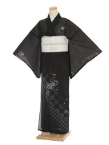 楽天市場】夏着物 訪問着 黒の通販