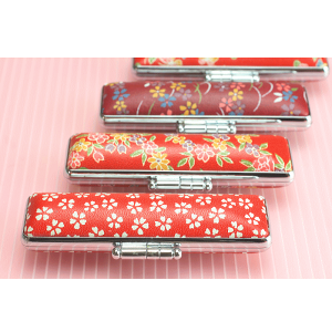 印鑑ケース 朱肉付き かわいい 【選べるサイズ10.5〜15mm ローケツケース】 女性 さくら おしゃれ 高級 10.5mm 12mm 13.5mm 15mm 15 13.5 12