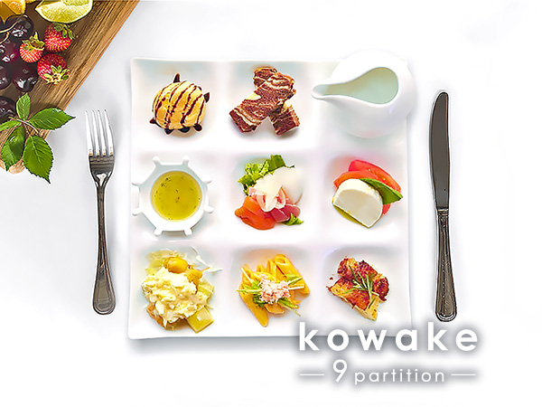 楽天市場】【kowake】九つ仕切りプレート 25.7cm 9品皿 日本製 美濃焼 