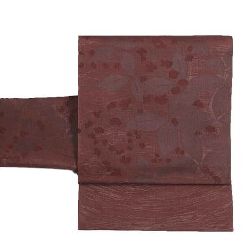夏物 リサイクル 袋帯 フォーマル 紗織り袋帯 織物 絹 赤茶 中古着物 a2m5 Mサイズ【中古】レディース着物 二重太鼓