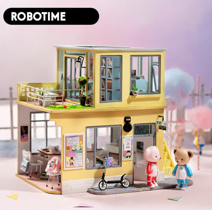 楽天市場 送料無料 ジャージ姿 テディーベア Diy木製ドールハウス 花屋 ミニチュアハウス 手作りキットセット ミニチュアコレクション 工具 ミニチュア オモチャ 知育玩具 男の子 女の子 大人 入園祝い 新年 ギフト 誕生日 クリスマス プレゼント 贈り物 高齢者 誕生