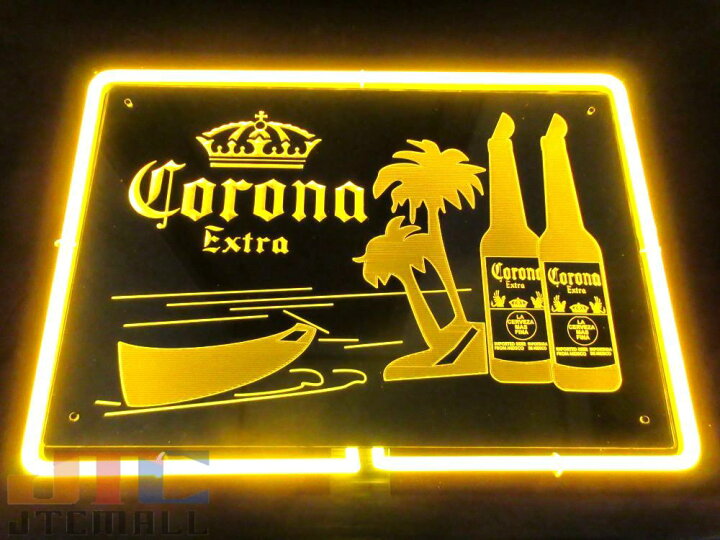 楽天市場】超特大3D ネオン Corona Extra コロナ・エキストラ ネオン 