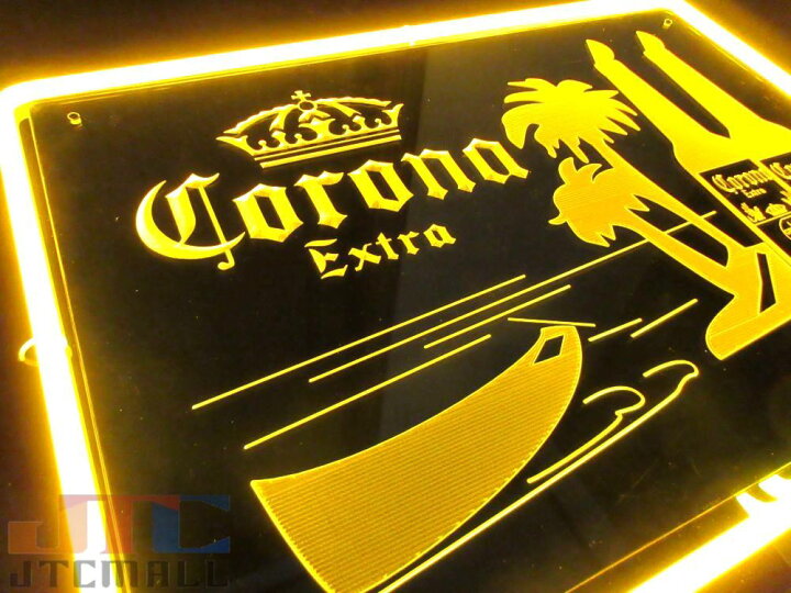 楽天市場】超特大3D ネオン Corona Extra コロナ・エキストラ ネオン 