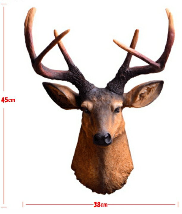 楽天市場 超リアル 茶色 壁掛け 鹿 オブジェ 木製 剥製 インテリア アニマル Animal Head 北欧 モダン 動物 顔 高級 モダン おしゃれ トナカイ ユニーク デザイン Jtcモール